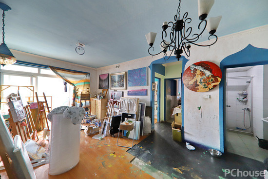 东方卫视 美好生活家 挑战脏乱画室 打造撞色空间