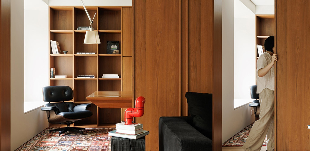 柚木与绿意交织的自然系居所