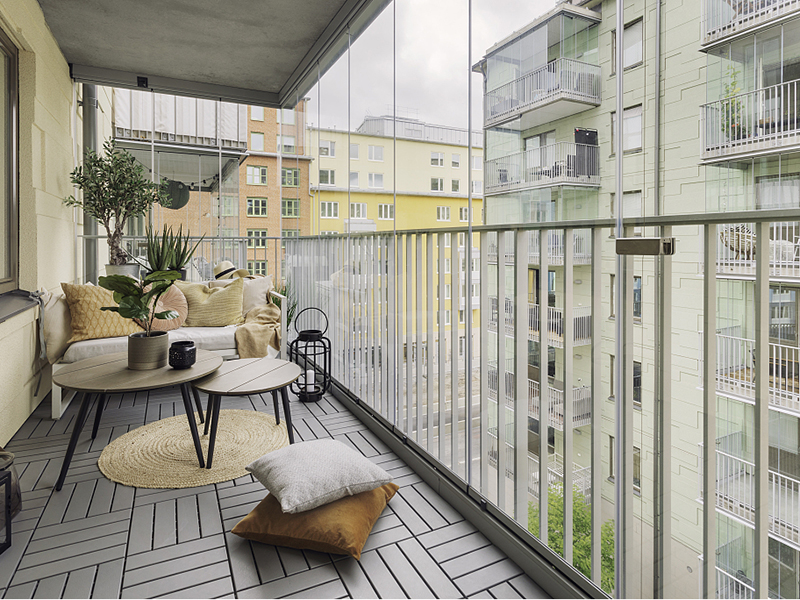 阳台地板砖如何与客厅风格搭配